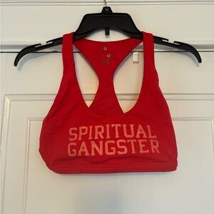 Spiritual Gangster Bold Red Sports Bra